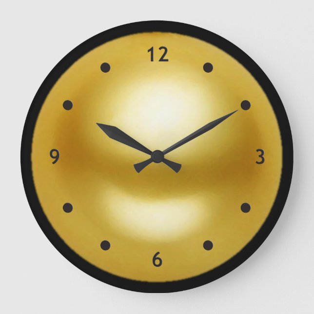 Grande Horloge Ronde Pearl d'or (Recto)