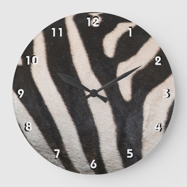 GRANDE HORLOGE RONDE PEAU ZEBRA (Recto)