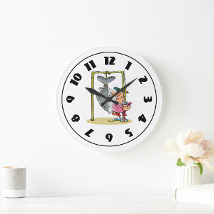 Grande Horloge Ronde Pêcheur À L'Horloge