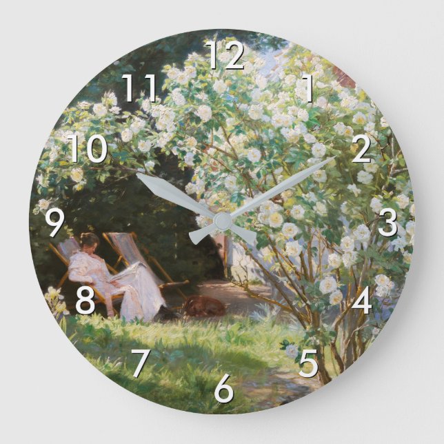 Grande Horloge Ronde Peder Severin Kroyer - Roses (Recto)