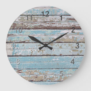 Grande Horloge Ronde Peeling Paint