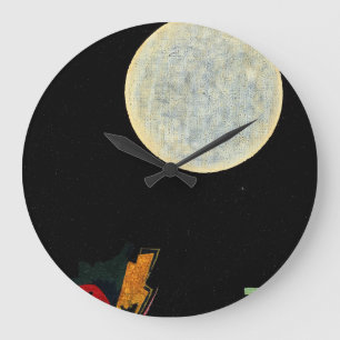 Grande Horloge Ronde Peinture de nuit par Wassily Kandinsky