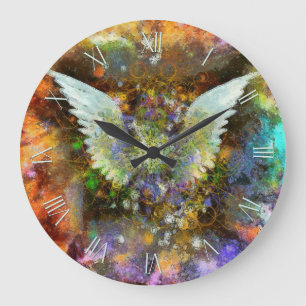 Grande Horloge Ronde Peinture des ailes