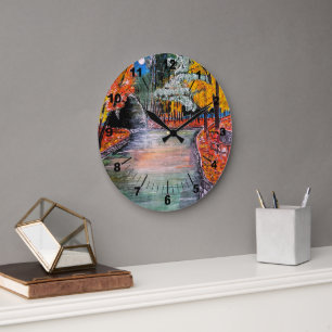 Grande Horloge Ronde Peinture du Parc de San Vicente par Alfred Fox