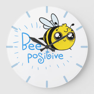 Grande Horloge Ronde Penser Positive Abee Positive Mignonne Abee
