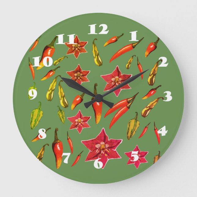 Grande Horloge Ronde Peppers chili (Recto)