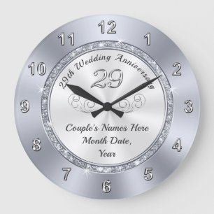 Grande Horloge Ronde Personalized 29 Year Anniversary Gift Ideas