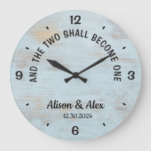 Grande Horloge Ronde Personnalisé et les deux deviendront une seule cha