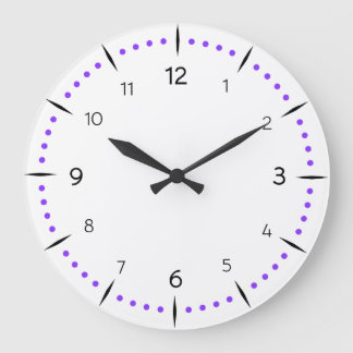 Grande Horloge Ronde PERSONNALISER - Cadran de montre à points