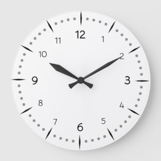 Grande Horloge Ronde PERSONNALISER - Cadran de montre à points