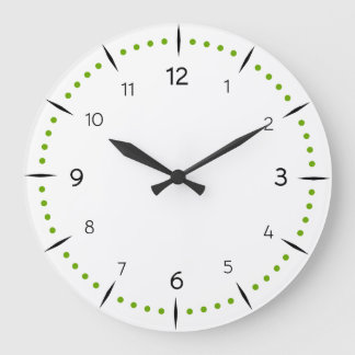 Grande Horloge Ronde PERSONNALISER - Cadran de montre à points