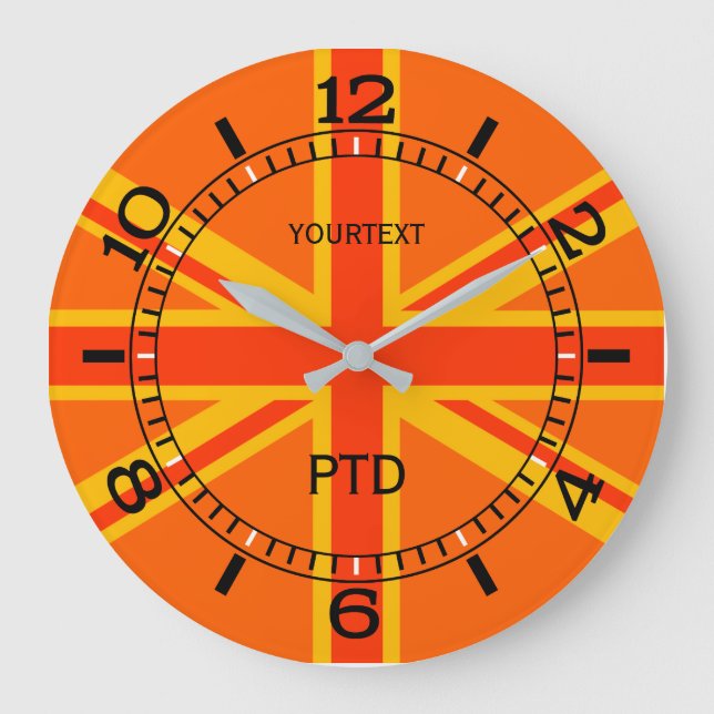 Grande Horloge Ronde Personnalité de l'Union orange (Recto)