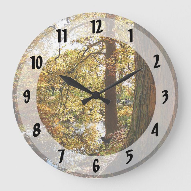 Grande Horloge Ronde Perspective Automne (Recto)