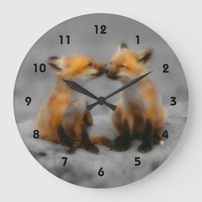 Grande Horloge Ronde Petit Fox Love (Recto)