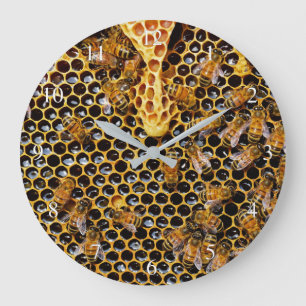 Grande Horloge Ronde Petit nombre d'abeilles et d'abeilles