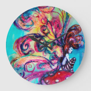 GRANDE HORLOGE RONDE PETITE ELLE DE CHAMPIGNONS