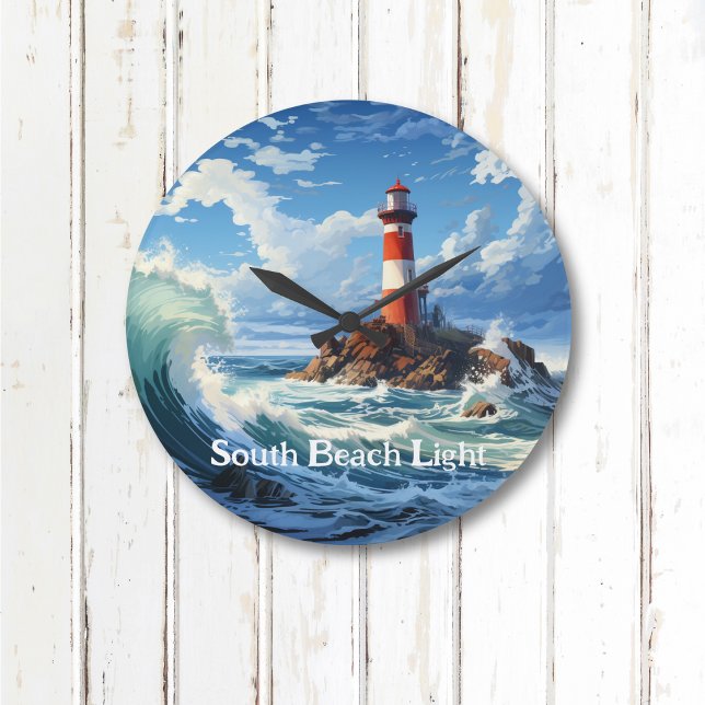 Grande Horloge Ronde Phare côtier (Créateur téléchargé)
