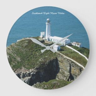 Grande Horloge Ronde Phare de Southstack au Pays de Galles.