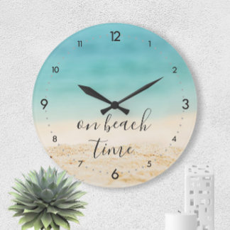 Grande Horloge Ronde Photo de Coastal Beach