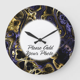 Grande Horloge Ronde Photo Frame 3 Wall Clock