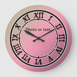 Grande Horloge Ronde Photo ou texte