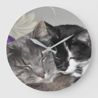 Grande Horloge Ronde Photo Personnalisée Cas Cuddin