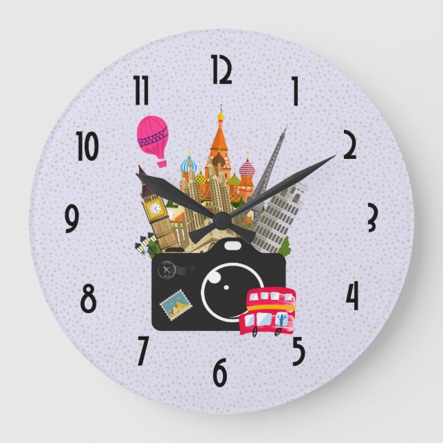 Grande Horloge Ronde Photographe de voyage de monuments européens (Recto)