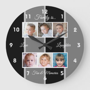Grande Horloge Ronde Photos Black and grey family