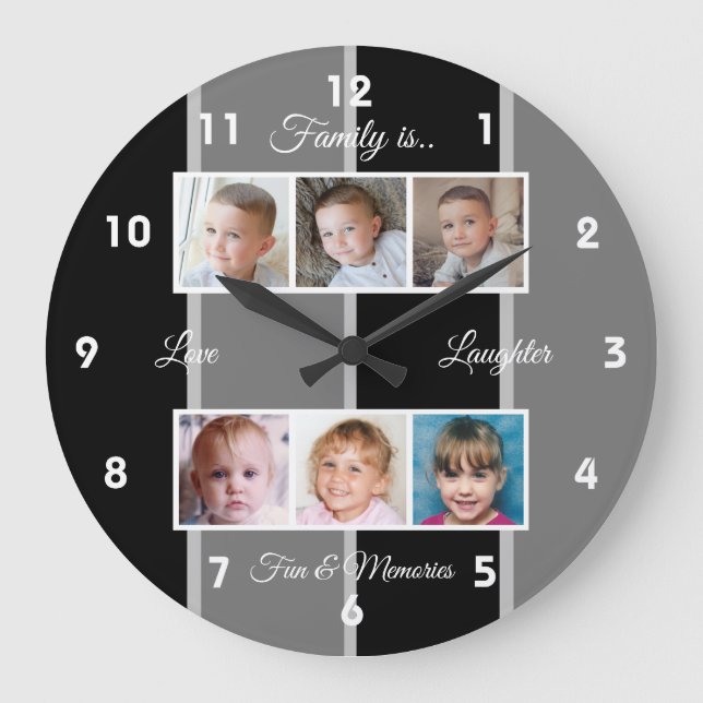 Grande Horloge Ronde Photos Black and grey family (Recto)