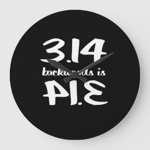 Grande Horloge Ronde Pi Backwards