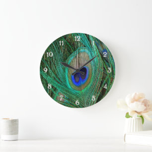 Grande Horloge Ronde Pic bleu indien