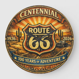 Grande Horloge Ronde Pièce commémorative centenaire de la Route Mère Hi