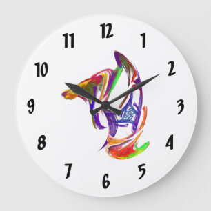 Grande Horloge Ronde Pièce d'échecs du cavalier