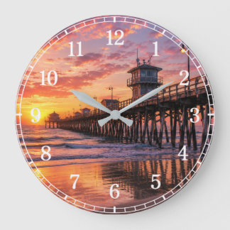 Grande Horloge Ronde Pier Wall Clock — Coastal Landscape Design
