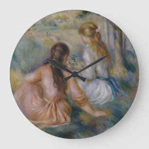Grande Horloge Ronde Pierre Auguste Renoir dans le pré