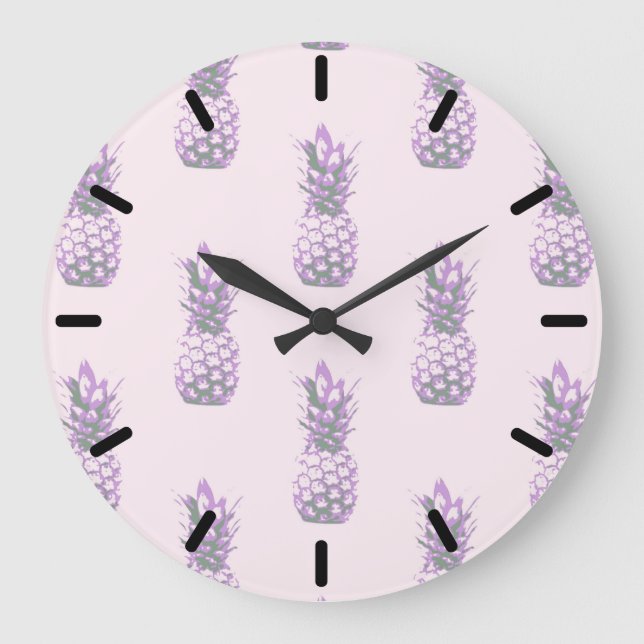Grande Horloge Ronde Pigeon Lilac (Recto)