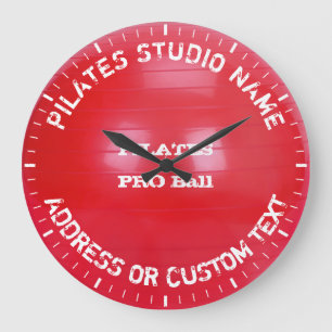 Grande Horloge Ronde Pilates Studio Propriétaire Pilates Classe Pilates