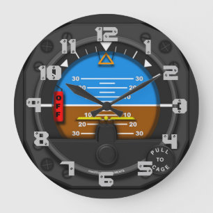 Grande Horloge Ronde Pilote de ligne aérienne