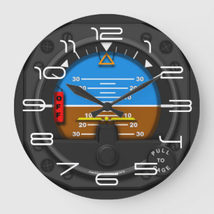 Grande Horloge Ronde Pilote de ligne aérienne
