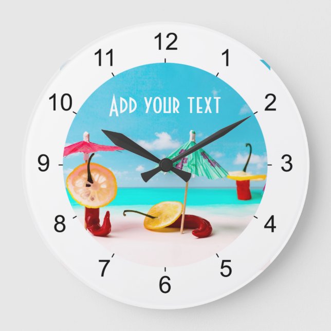 Grande Horloge Ronde Piment De La Mer (Recto)