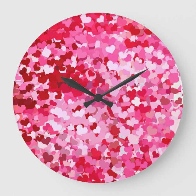 Grande Horloge Ronde Pink Confeti (Recto)