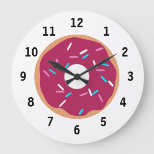Grande Horloge Ronde Pink Raspberry glazed donut