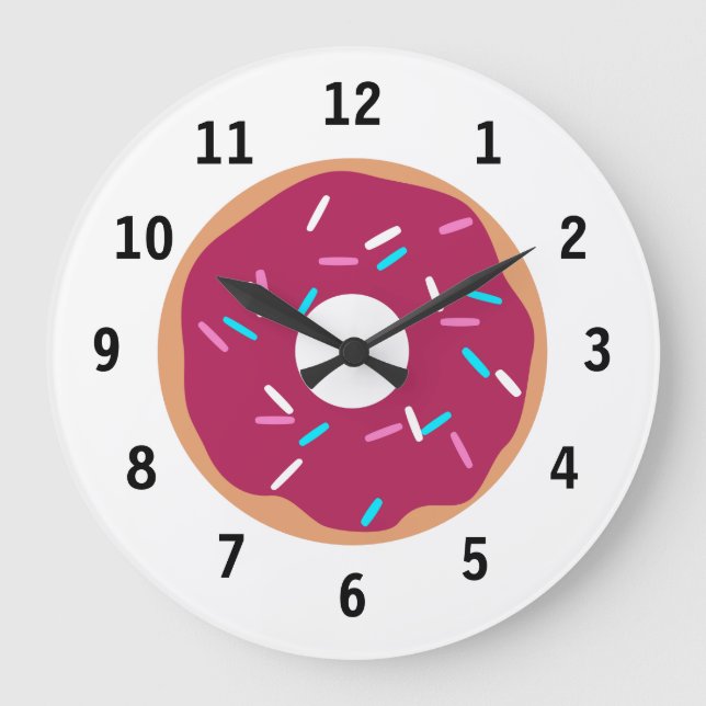 Grande Horloge Ronde Pink Raspberry glazed donut (Recto)