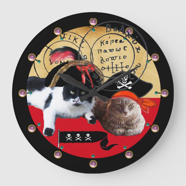 GRANDE HORLOGE RONDE PIRATES ET CARTES DE TRÉSORERIE PIRATES (Recto)