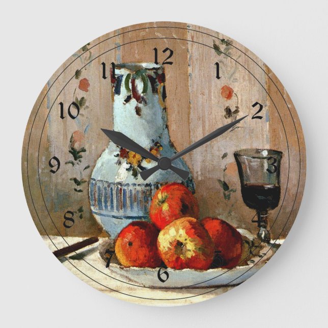 Grande Horloge Ronde Pissarro - Still Life with Apples and Pitcher (Recto)