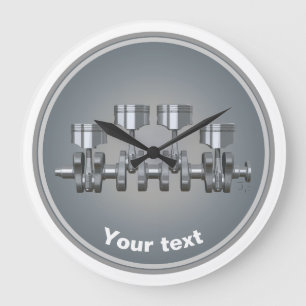 Grande Horloge Ronde Piston Crankshaft