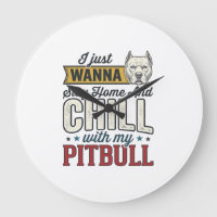 Pitbull Vintage Restez À La Maison Et Chill Amant