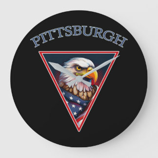 Grande Horloge Ronde Pittsburgh American Bald Eagle