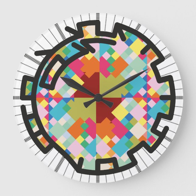 Grande Horloge Ronde PIXELAT chained numbers by masanser (Recto)