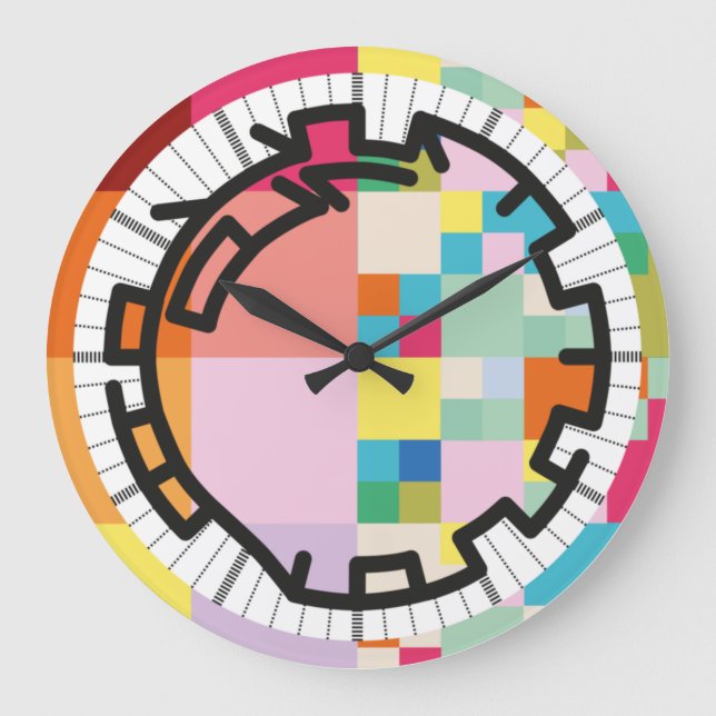 Grande Horloge Ronde PIXELAT chained numbers by masanser (Recto)